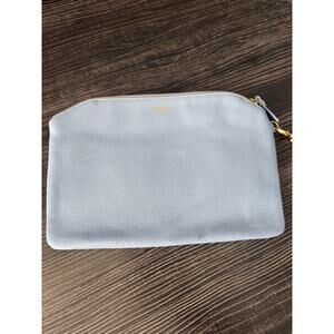 NWOT Lodi Soft Blue Pebbled Leather Wristlet/Clutch